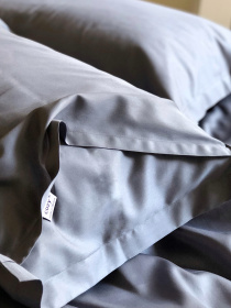 Наволочка класична темно-сіра Cozy модель 7992070 Фото