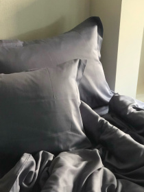 Наволочка класична темно-сіра Cozy модель 7992070 Фото