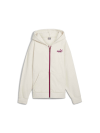 Белый - Кофта спортивная PUMA Ess Elevated Full-zip Hoodie