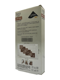 Колготы Elegante Cotton 300 рубчик модель EL Cotton 300/1 Фото