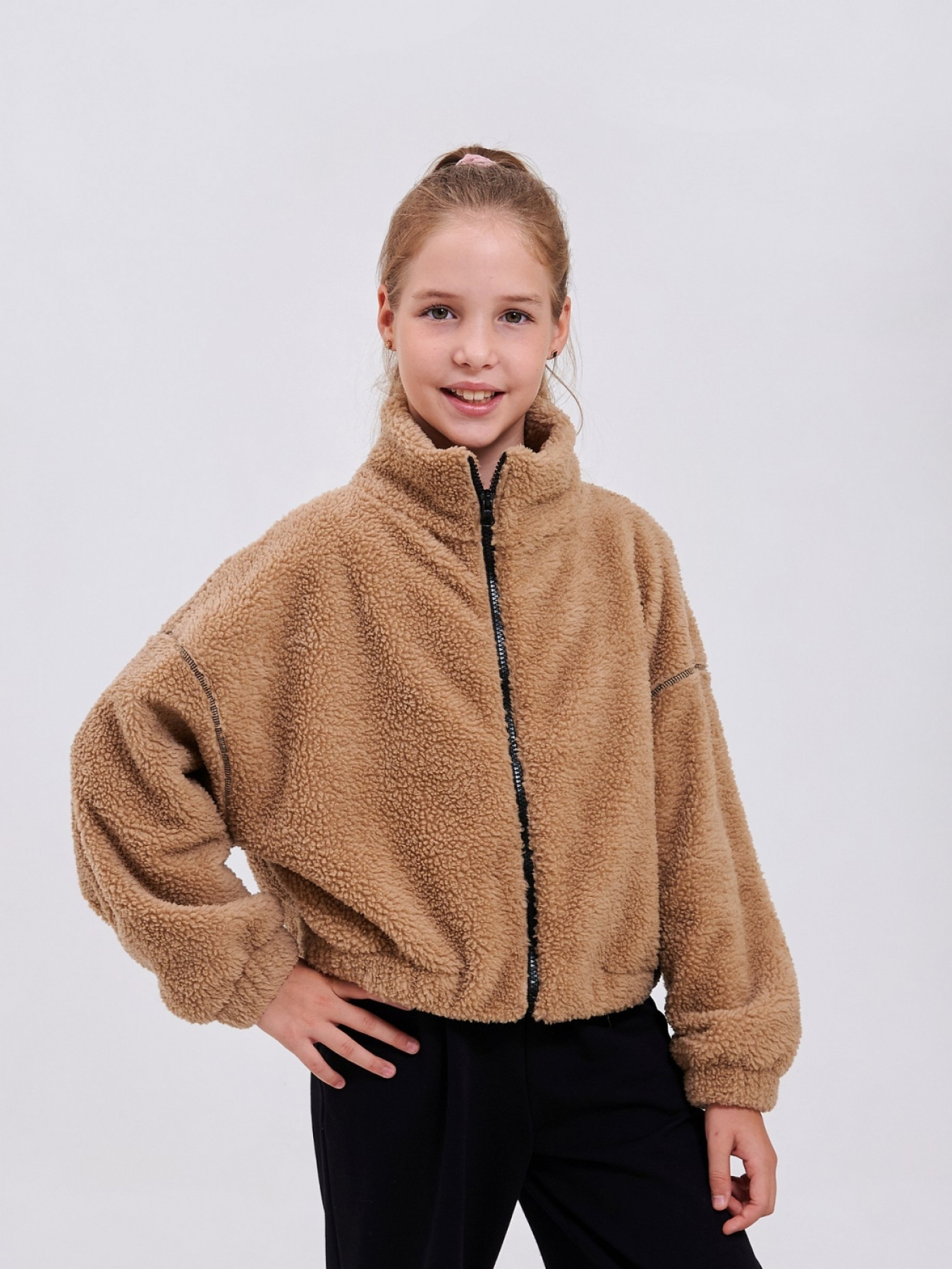 Кофта SMIL модель smil_116652-temnyj-bez Фото