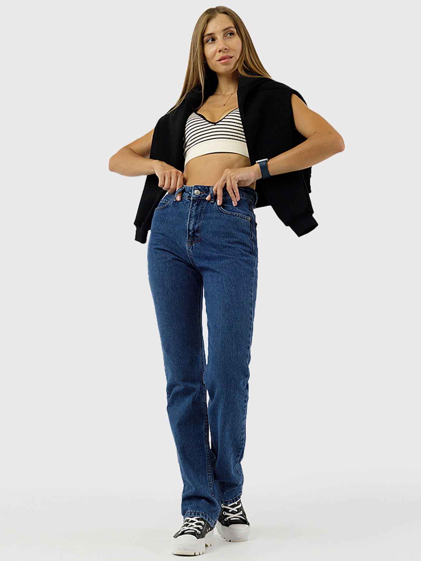 Прямые джинсы YUKI модель ЦБ-00228363 Фото