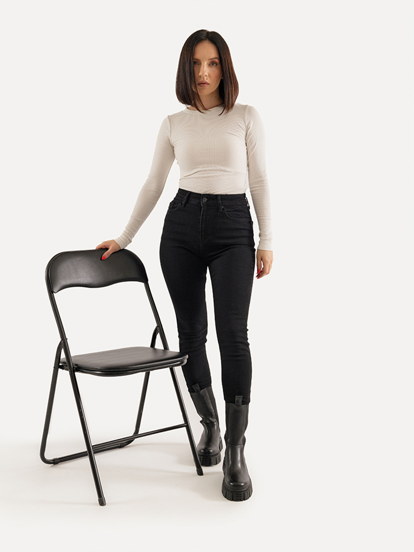 Скіні джинси YUKI модель ЦБ-00228365 Фото