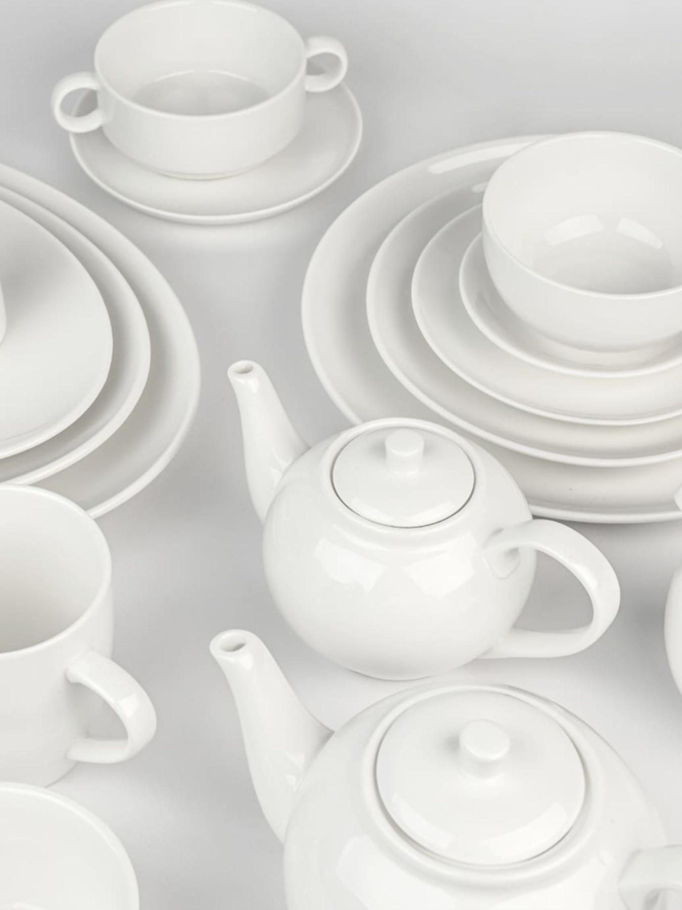 Тарелка "Жемчужина" белая MBM MY HOME модель KP-90/91/92 WHITE Фото