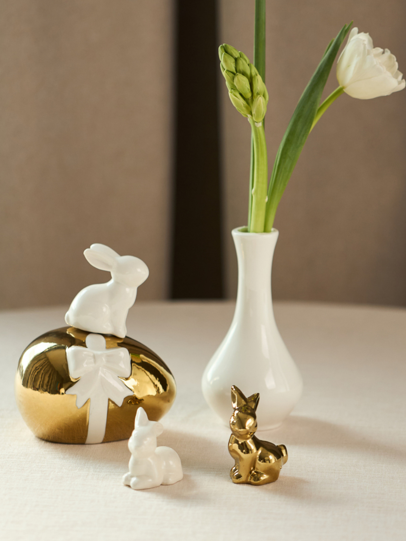 Ваза для цветов фарфоровая "Жемчужина" белая MBM HOME модель DH-FLOWERS-30 WHITE Фото