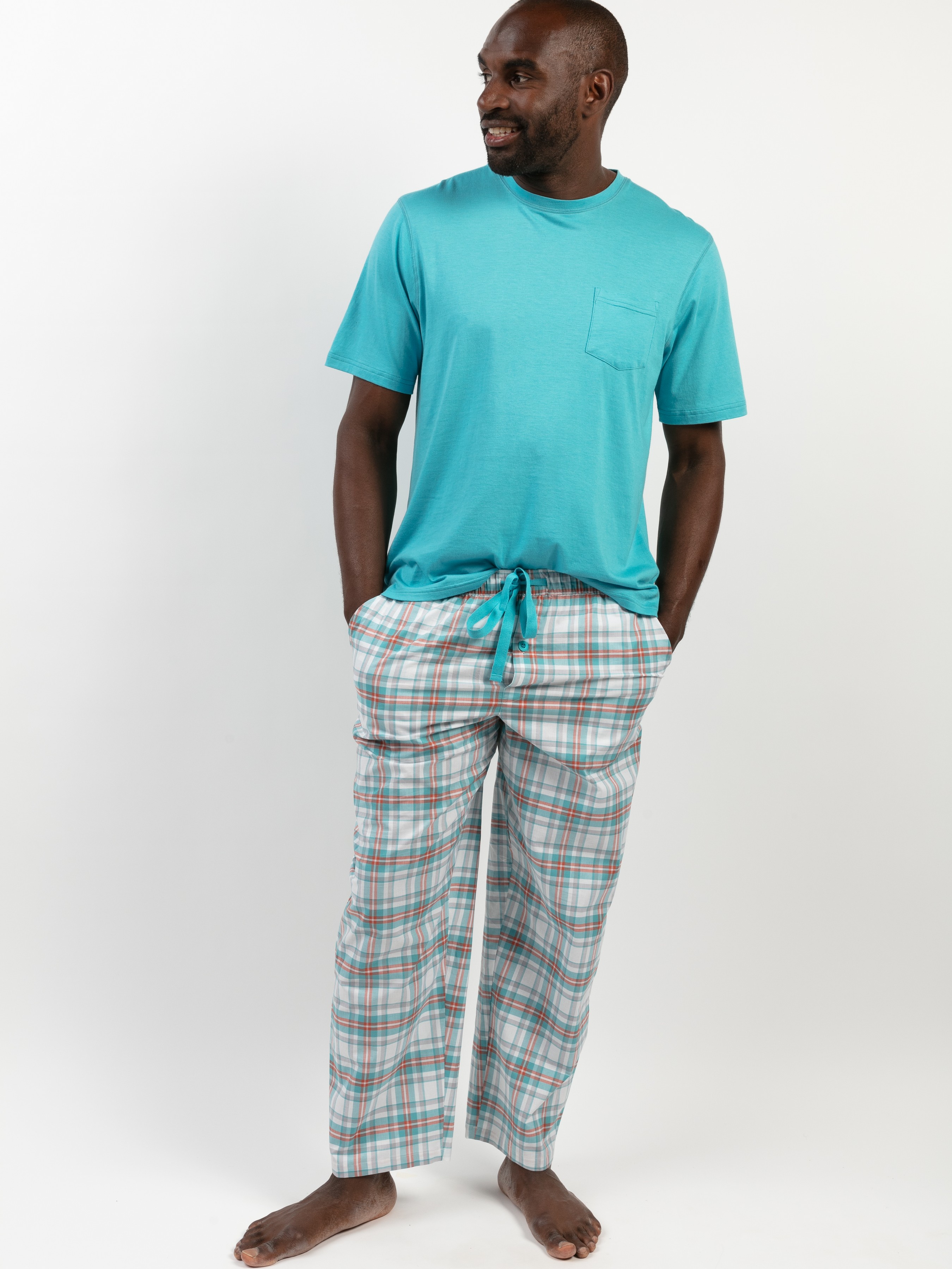 Чоловіча Піжама CYBERJAMMIES Luca (6838-6834) колір синій, матеріал бавовна/модал