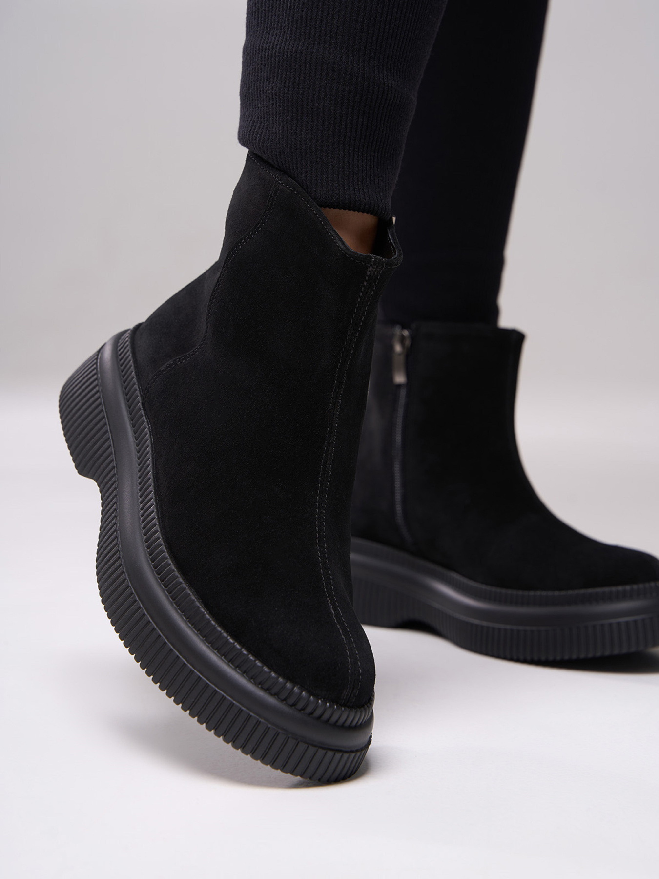 Ботинки ISSA Plus модель OB2-542_черный Фото