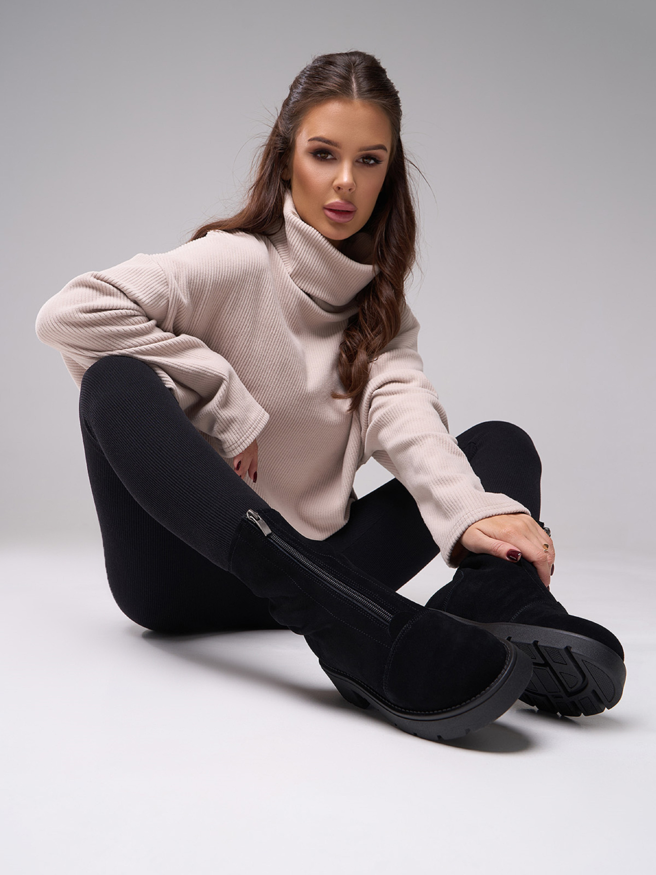 Ботинки ISSA Plus модель OB2-545_черный Фото