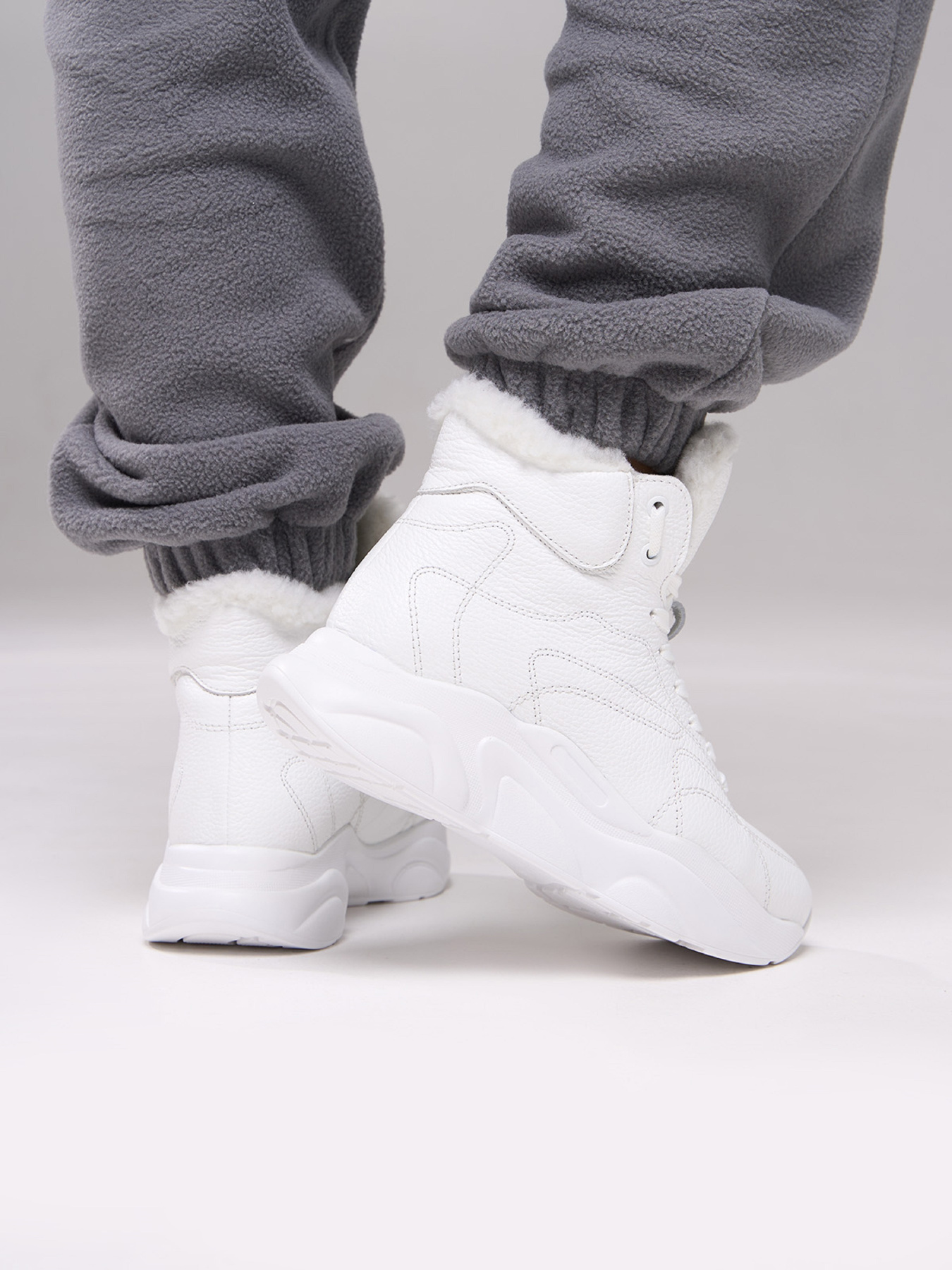 Ботинки ISSA Plus модель OB2-572_белый Фото