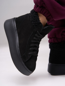 Ботинки ISSA Plus модель OB2-557_черный Фото