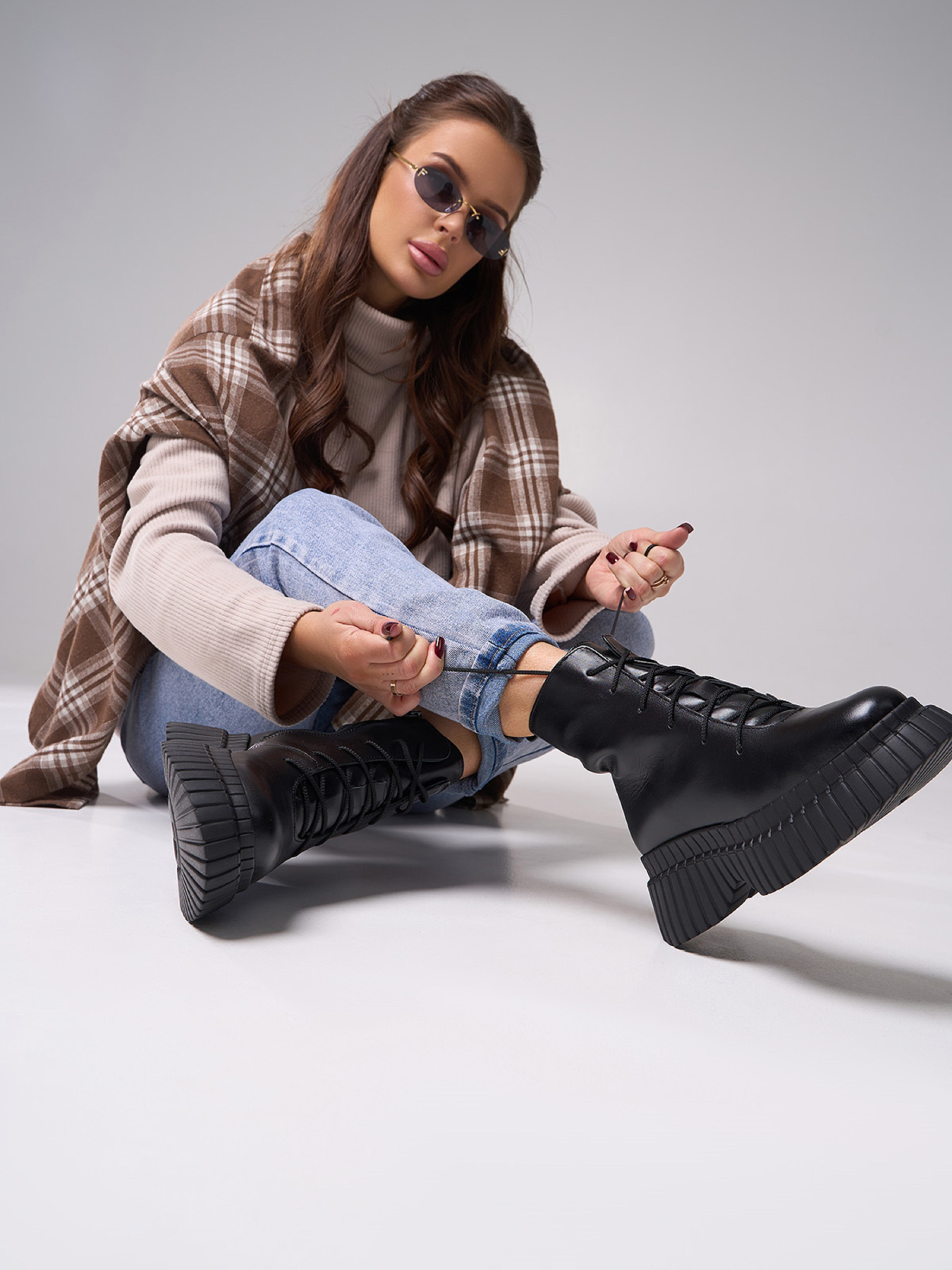 Ботинки ISSA Plus модель OB2-559_черный Фото