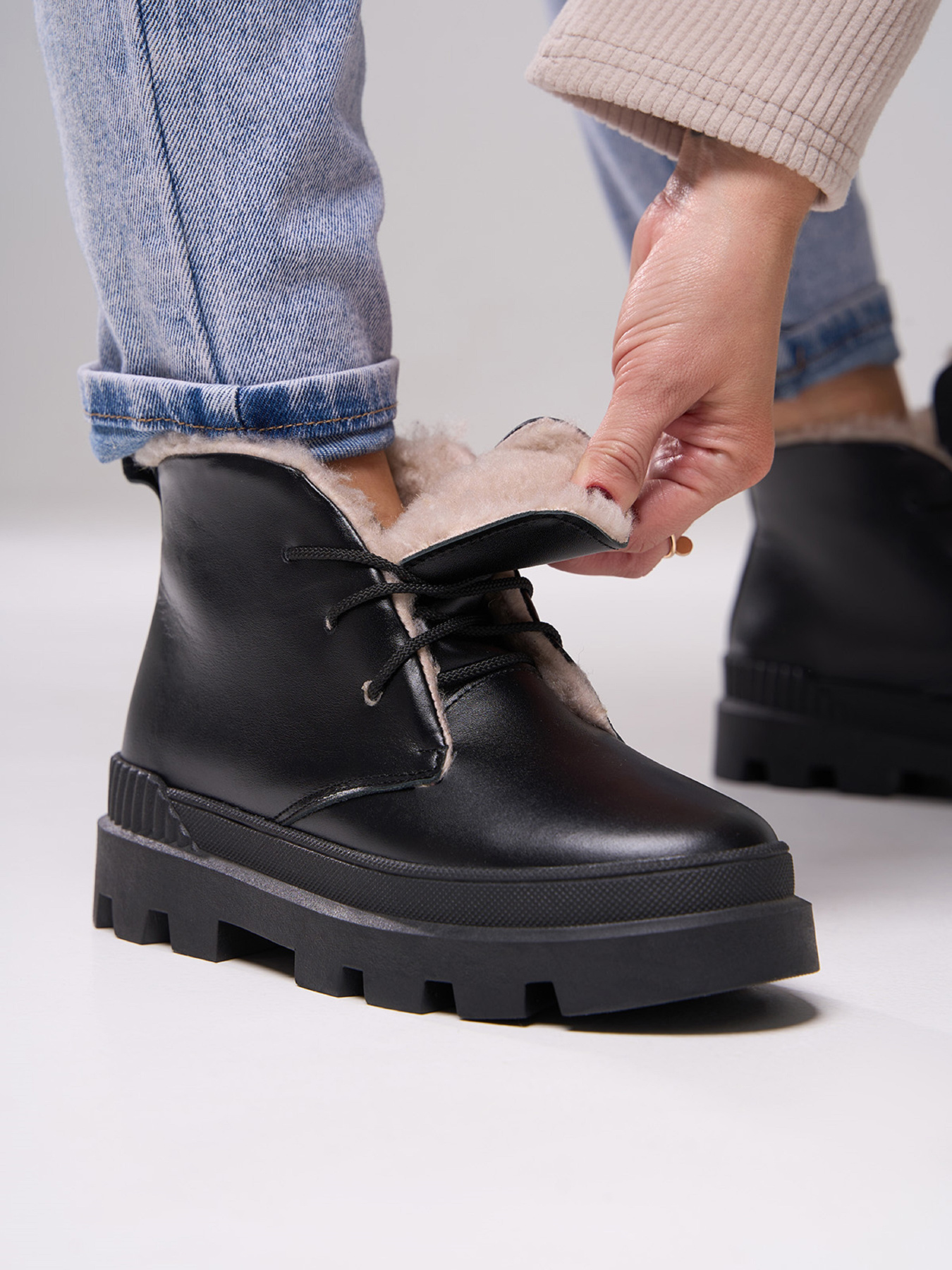 Ботинки ISSA Plus модель OB2-560_черный Фото