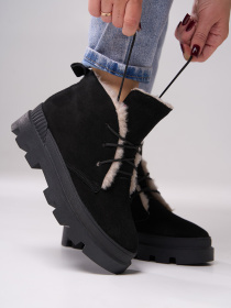 Ботинки ISSA Plus модель OB2-561_черный Фото