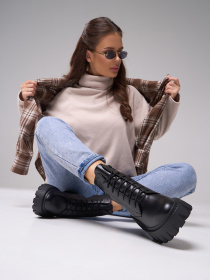 Ботинки ISSA Plus модель OB2-562_черный Фото