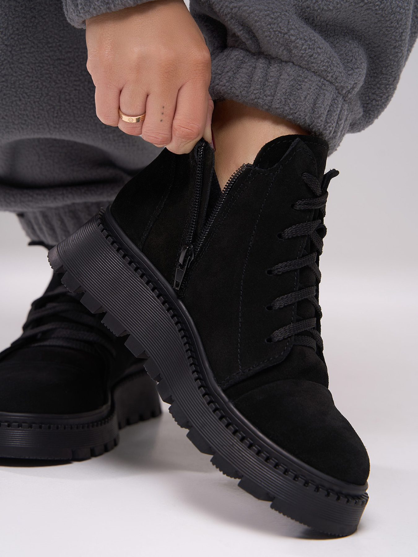 Черевики ISSA Plus модель OB2-565_черный Фото