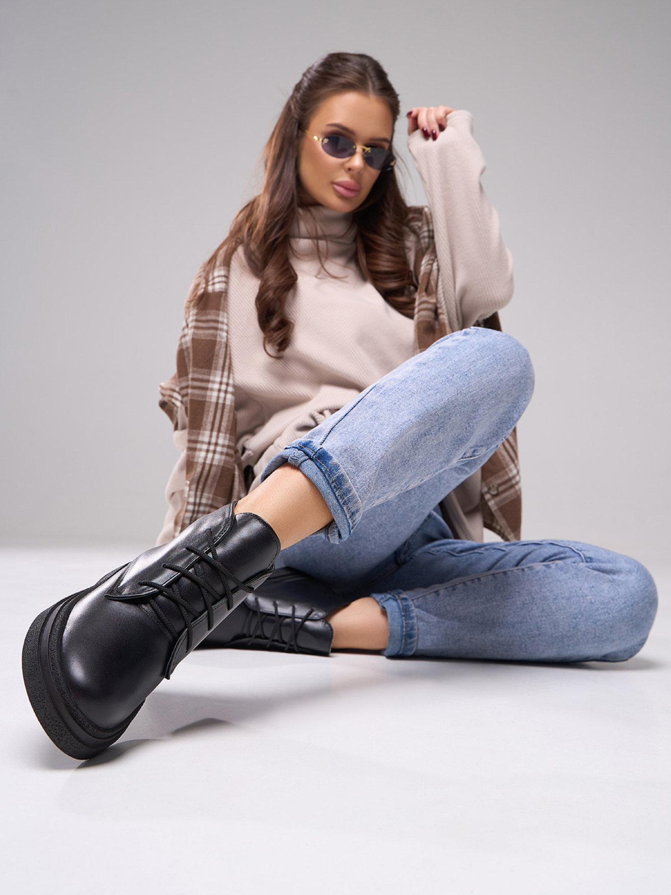 Черевики ISSA Plus модель OB2-566_черный Черевики ISSA Plus модель OB2-566_черный Фото