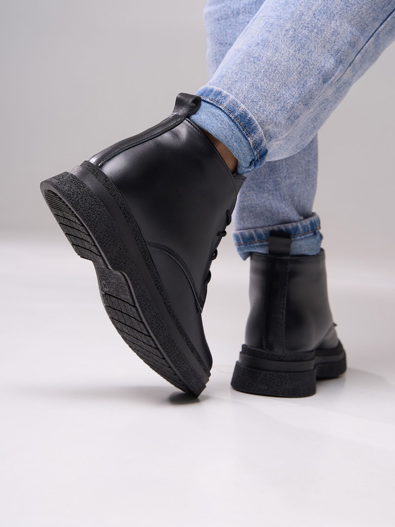 Черевики ISSA Plus модель OB2-566_черный Черевики ISSA Plus модель OB2-566_черный Фото