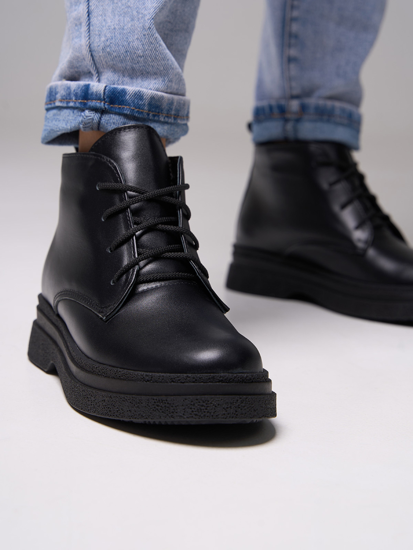 Черевики ISSA Plus модель OB2-566_черный Черевики ISSA Plus модель OB2-566_черный Фото