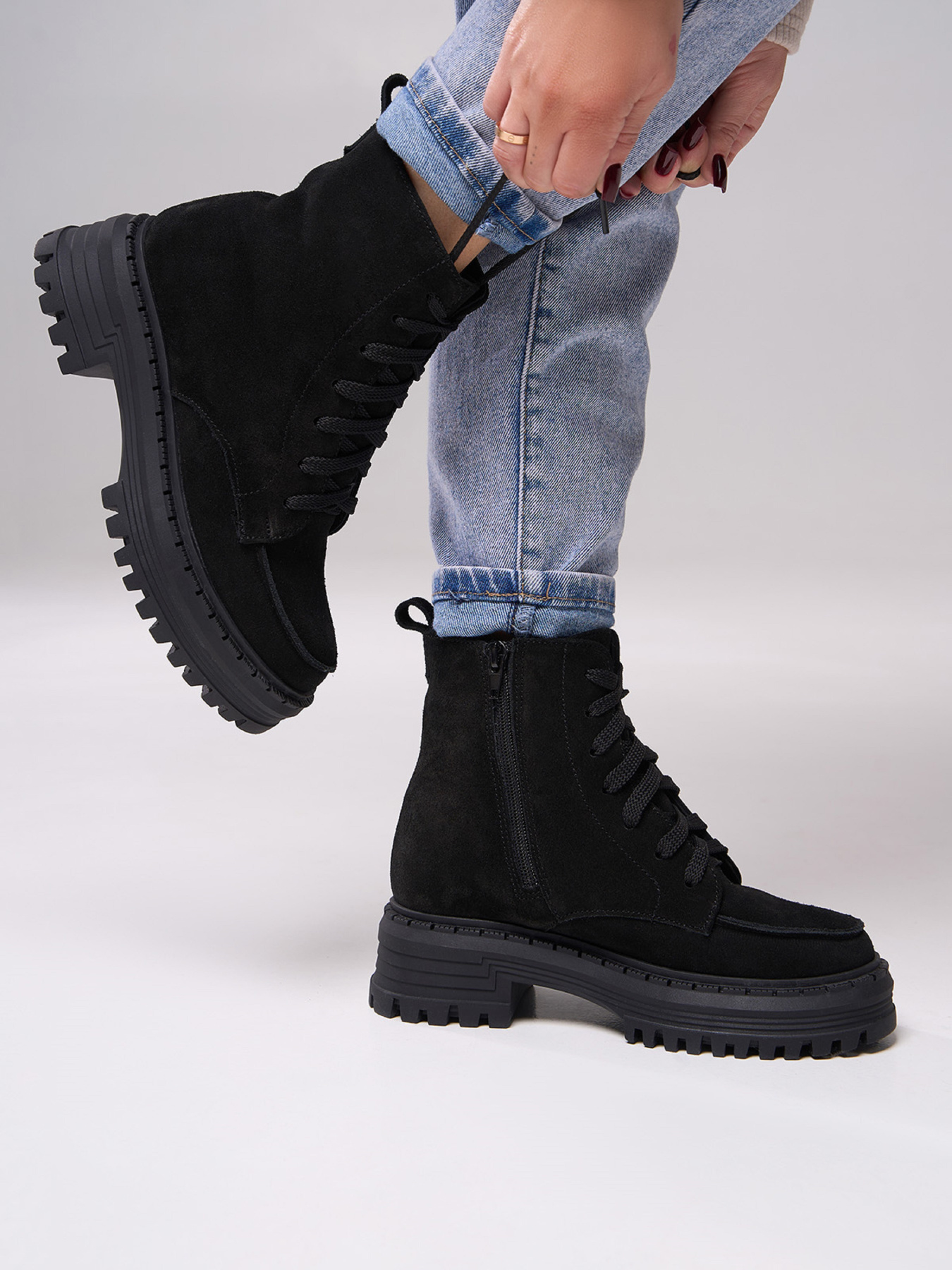 Черевики ISSA Plus модель OB2-568_черный Фото