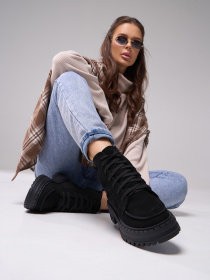 Ботинки ISSA Plus модель OB2-568_черный Фото