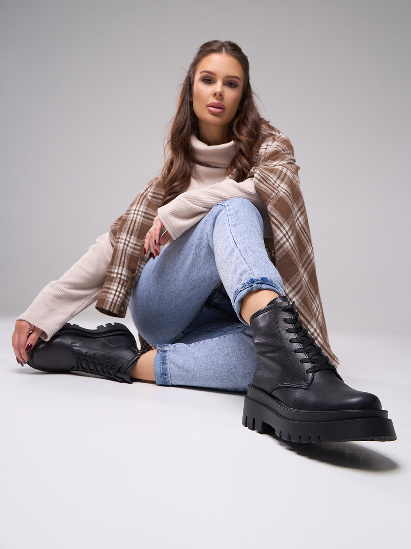 Ботинки ISSA Plus модель OB2-573_черный Фото