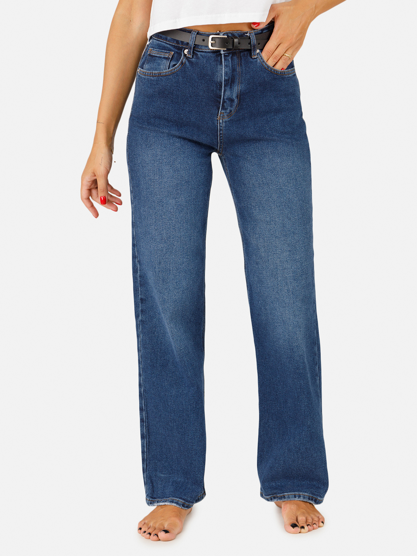 Джинсы YUKI модель ЦБ-00257499 Джинсы YUKI модель ЦБ-00257499 Фото