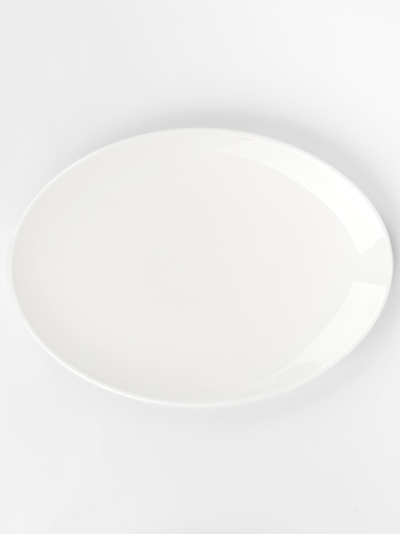 Тарілка овальна "Перлина" біла MBM MY HOME модель KP-93 WHITE Фото