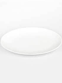 Тарілка овальна "Перлина" біла MBM HOME модель KP-93 WHITE Фото