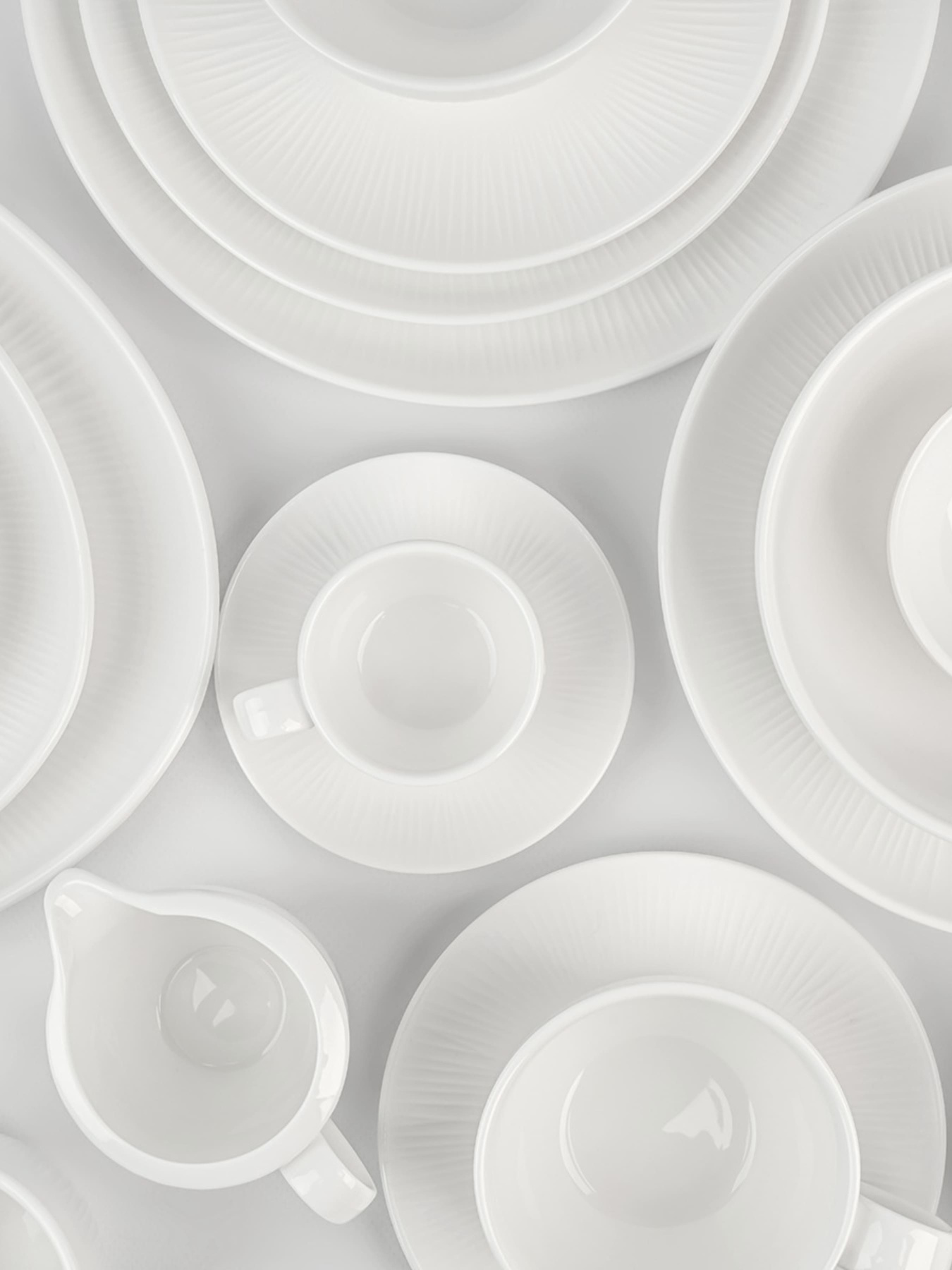 Тарілка "Промінь" біла MBM HOME модель KP-109 WHITE Фото