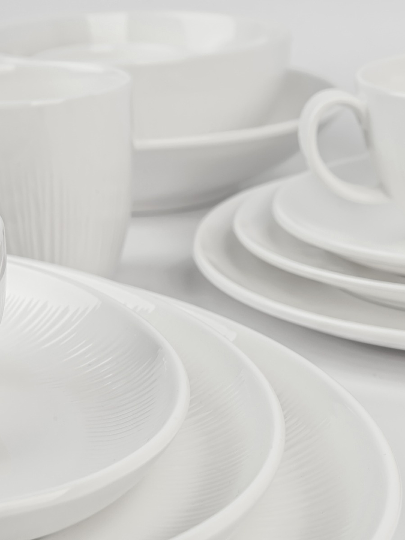 Тарілка овальна "Промінь" біла MBM HOME модель KP-110 WHITE Фото