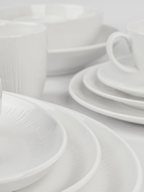 Тарілка овальна "Промінь" біла MBM HOME модель KP-110 WHITE Фото