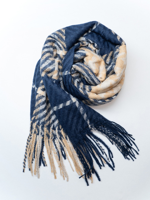 Шарф ISSA Plus модель SH-50_темно-синий Фото