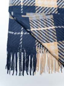 Шарф ISSA Plus модель SH-50_темно-синий Фото