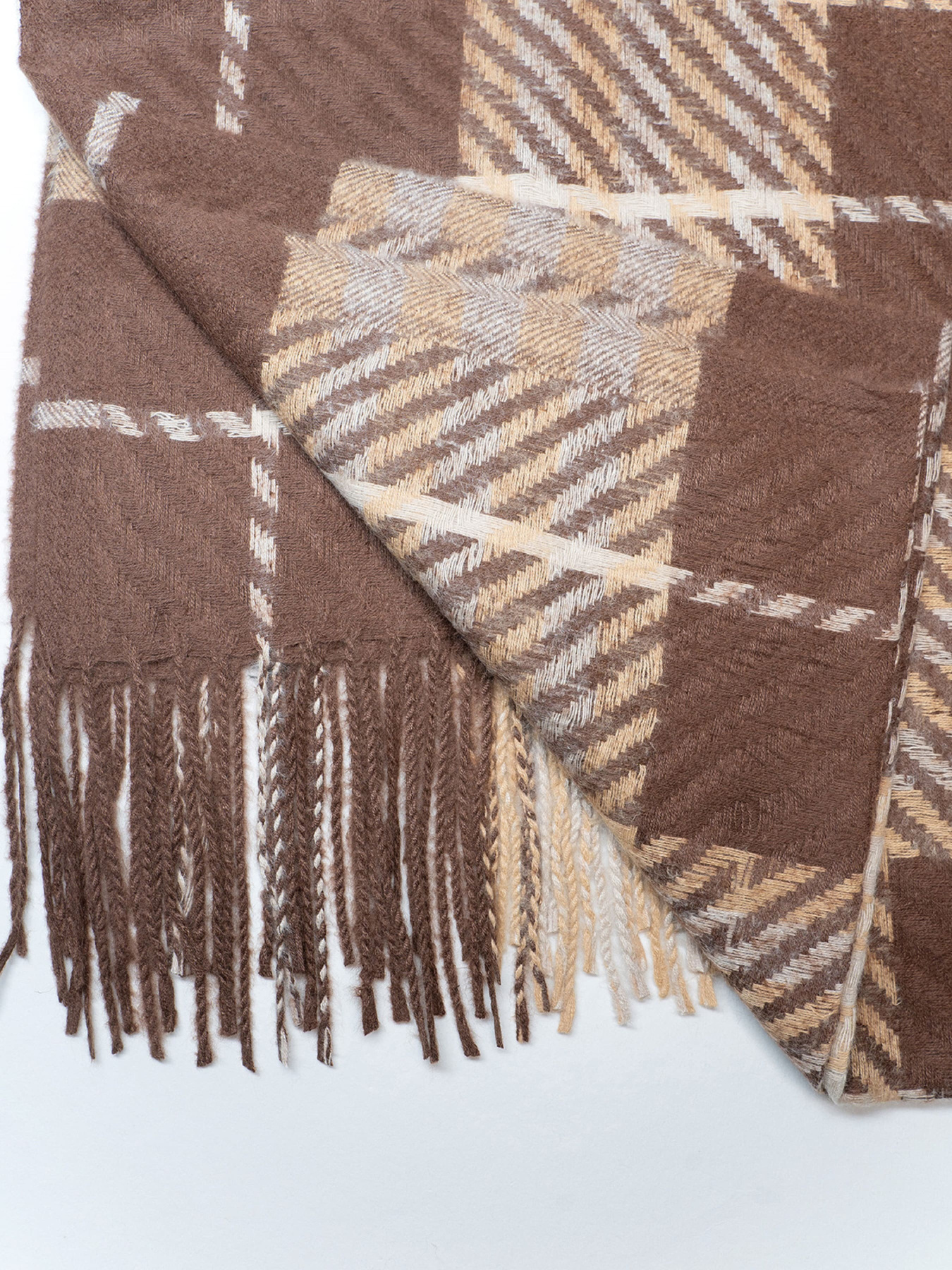 Шарф ISSA Plus модель SH-50_коричневый Фото