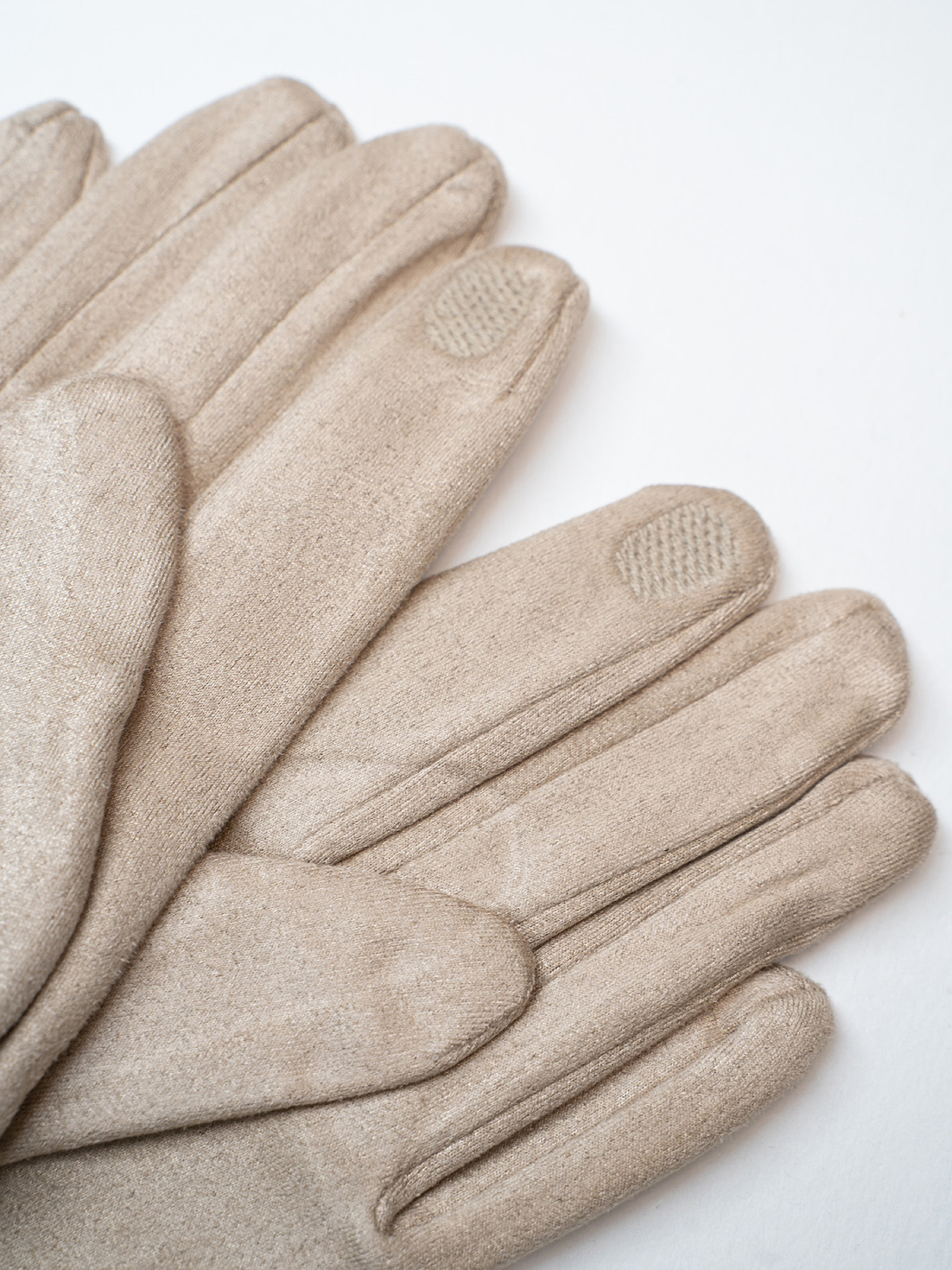 Перчатки ISSA Plus модель PE-35_бежевый Фото