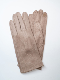 Рукавички ISSA Plus модель PE-35_темно-бежевый Фото