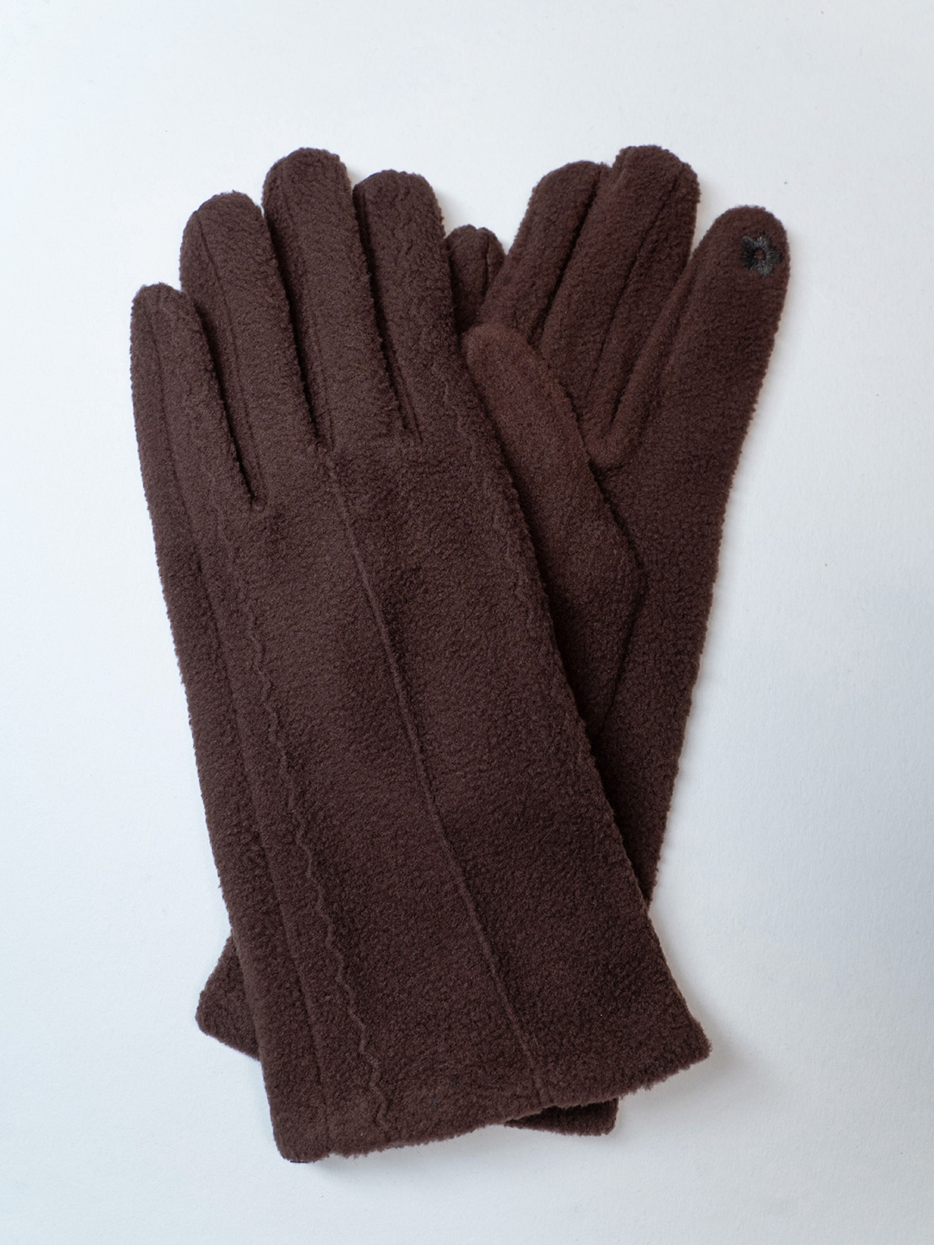 Перчатки ISSA Plus модель PE-37_темно-коричневый Фото