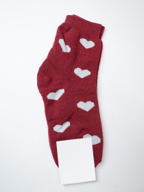 Шкарпетки ISSA Plus Модель NS-401_бордовый Фото