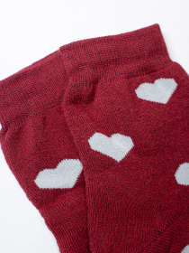 Носки ISSA Plus модель NS-401_бордовый Носки ISSA Plus модель NS-401_бордовый Фото