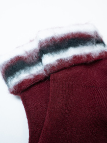 Носки ISSA Plus модель NS-406_бордовый Фото