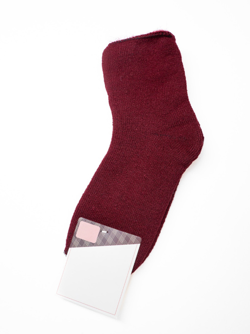 Шкарпетки ISSA Plus Модель NS-407_бордовый Фото