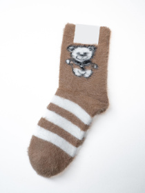 Носки ISSA Plus модель NS-416_бежевый_белый Фото