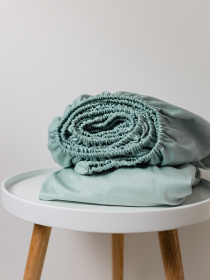 Простирадло на резинці м'ятне Cozy модель 8008960 Фото