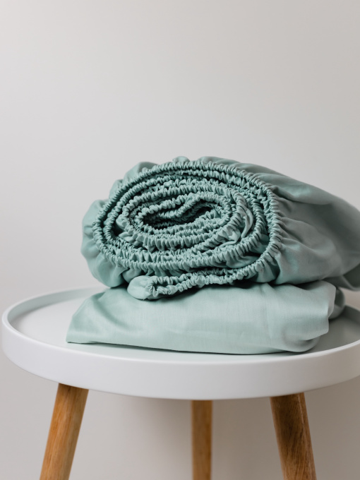 Простирадло на резинці м'ятне Cozy модель 8008960 Фото