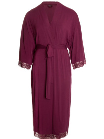 Халат Pretty You London Bamboo Lace модель Bamboo-Lace-Kimono-Bordeaux Фото
