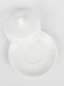 Масленка "Жемчужина" фарфоровая белая MBM MY HOME модель KP-107 WHITE Фото