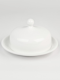 Масленка "Жемчужина" фарфоровая белая MBM MY HOME модель KP-107 WHITE Фото