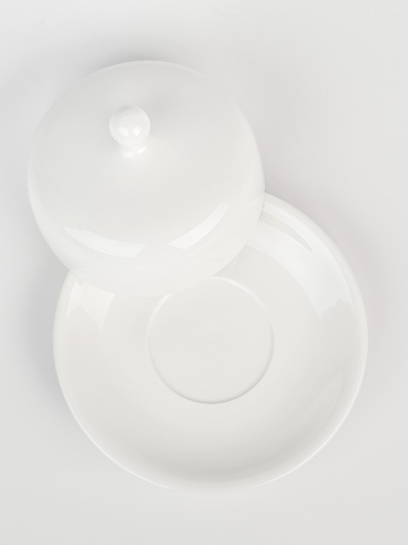 Масленка "Жемчужина" фарфоровая белая MBM HOME модель KP-107 WHITE Фото