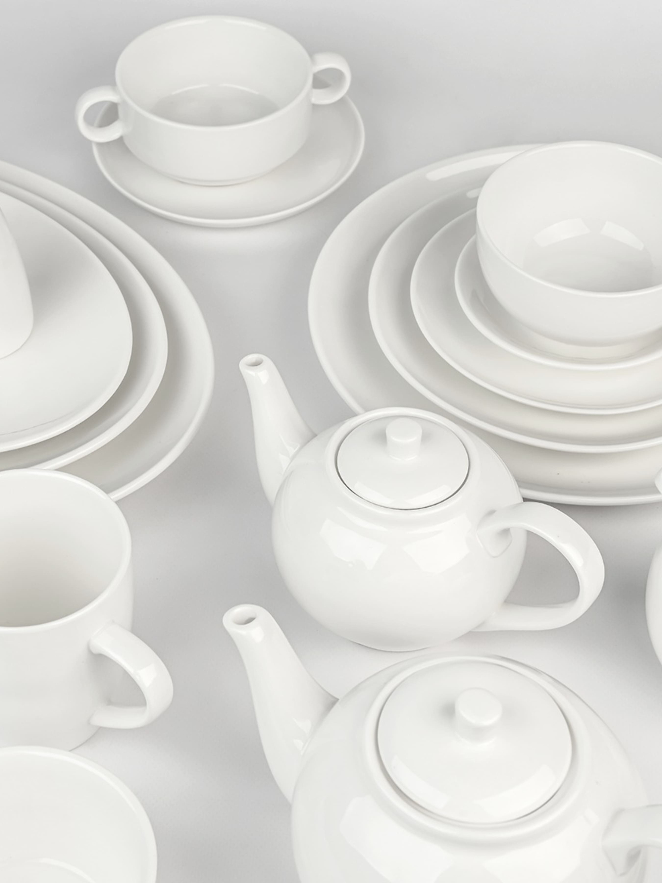 Заварочный чайник "Жемчужина" фарфоровый белый MBM MY HOME модель KP-96 WHITE Фото