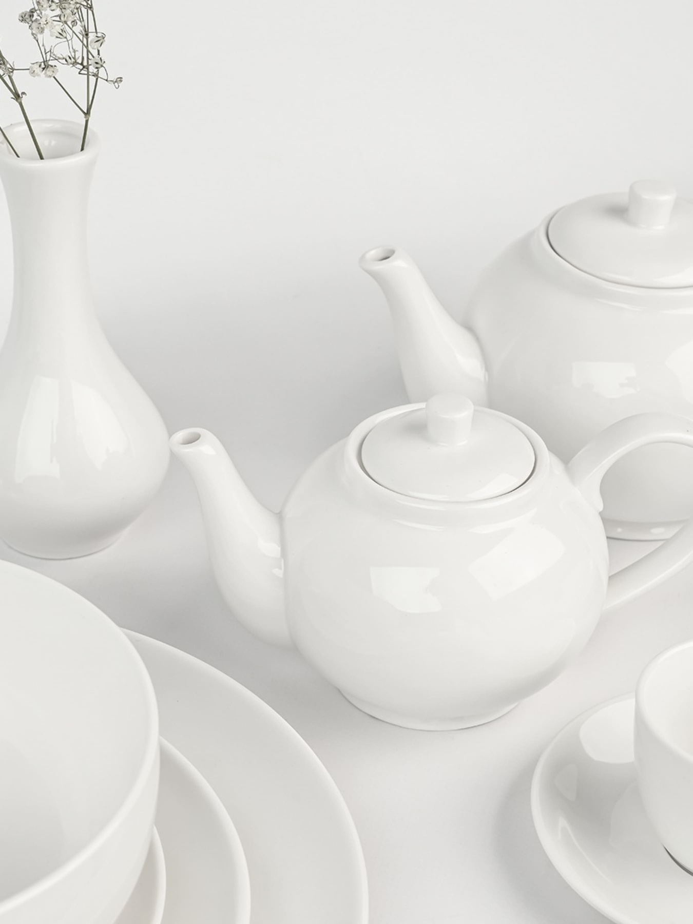 Заварочный чайник "Жемчужина" фарфоровый белый MBM MY HOME модель KP-96 WHITE Фото